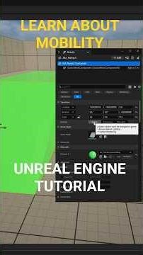 STATIC, DYNAMIC, AND MOVABLE EXPLAINED in Unreal Engine #UnrealEngine #UE #GameDev #IndieDev #FYP