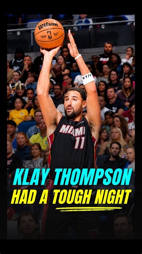 ROUGH shooting night for Klay😬