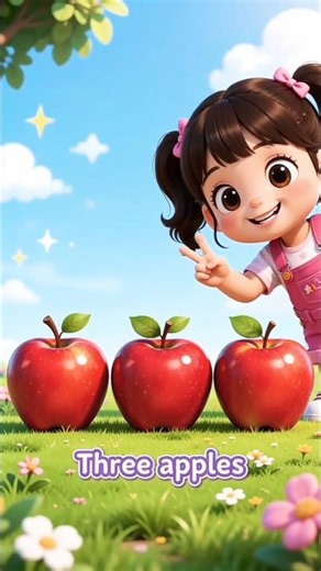 🍎🍎🍎 What Number Is This? It's Number 3! 🔢