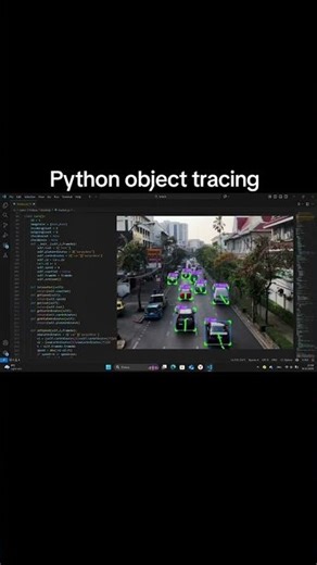 Python Object Tracing: Traffic Analysis AI 🚗🤖 #python #machinelearning #coding