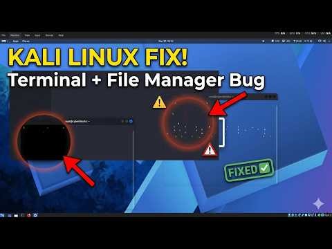 How to Fix Kali Linux UI Glitched Terminal & File Manager (2026) #hacker #kali #linux