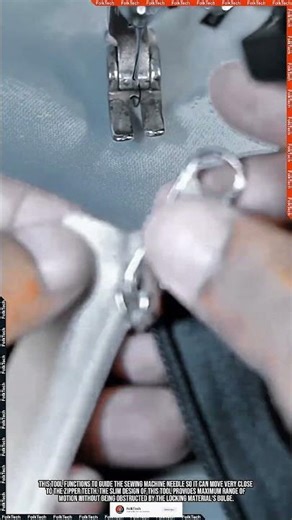 Zipper Foot Tool: Creating Neat and Precise Zipper Stitches #tool #tools #innovation