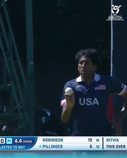 In control throughout, Olly Pillinger steers the pull into the gap 👌 Follow the #U19WorldCup action LIVE, broadcast details 👉 https://www.icc-cricket.com/tournaments/u19-cricket-worldcup-2026/news/broadcast-details-for-icc-u19-men-s-cricket-world-cup | ICC - International Cricket Council