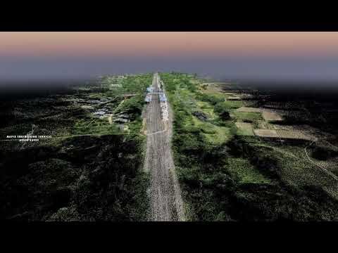 POINT CLOUD DATA AFTER DRONE SURVEY || NARAJ MARTHAPUR RAILWAY STATION SURVEY VIDEO