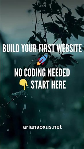 How to build your first website in less than 30 minutes #tutorial #nocode #webdesign