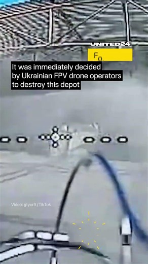 Ukrainian FPV Drone Pilots Destroyed Russian Fuel Depot #warinukraine