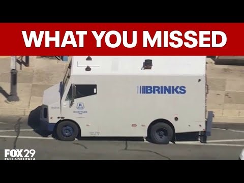 Brinks truck armed robbery, car crashes into police station and more Philly news
