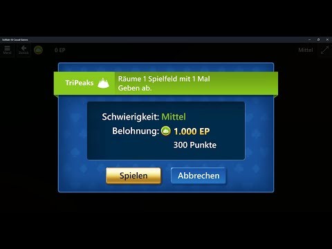Microsoft Solitaire Collection, TriPeaks Medium, January 6, 2026, Daily Challenges
