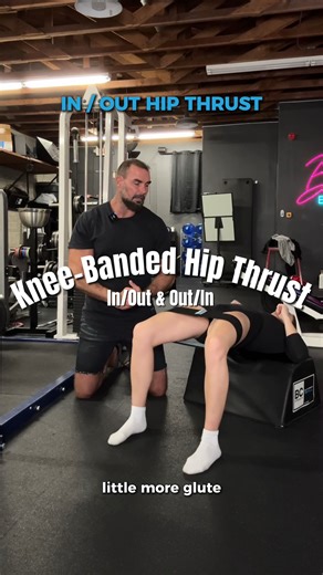 Bret Contreras “The Glute Guy” PhD, CSCS on Instagram: "These are surprisingly effective tbh. Knee banded hip thrusts off the @bcstrengthofficial foam bench using a BCS glute loop. People might say that these sorts of exercises are pointless as we don’t tend to do them progressively. Which is true. But allow me to explain. While progressive overload is paramount, the mind-muscle connection is also vital for maximizing hypertrophy. It works by increasing the signals from the motor cortex to the m