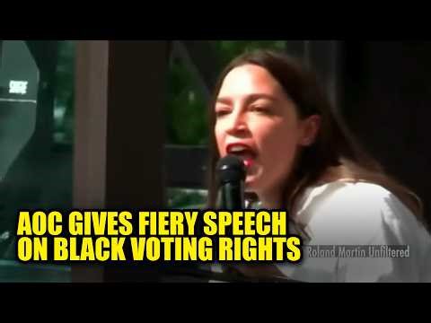 WATCH: AOC Sounds Off in Fiery Speech on Black Voting Rights