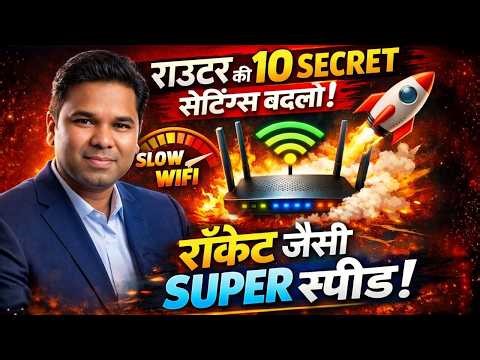 Slow WiFi? Router की ये 10 Secret Settings बदल दो, Rocket जैसी स्पीड मिलेगी! 🚀