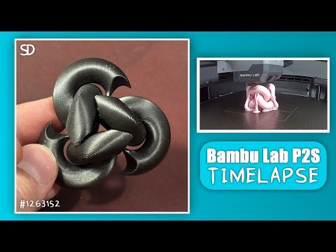 3D Printing the Infinite Foldagon Fidget Toy on the Bambu Lab P2S Timelapse