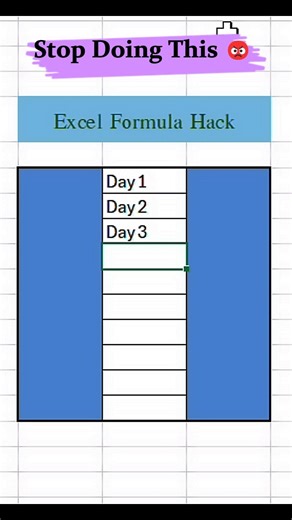 Excel Formula Hacks | Microsoft excel for beginners #msoffice #excel #excelformula #shortsfeed
