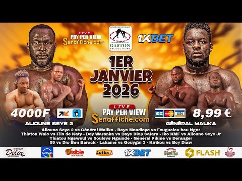 🛑Direct - Combats Alioune Sèye 2 vs Général Malika, Baye Mandiaye vs Feugueuleu Bou Ngor... Arène