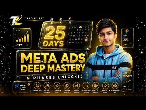 Meta Ads Deep Mastery: 25 Days Complete Roadmap to Become a Pro Marketer