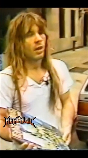 Bruce Dickinson Sells Iron Maiden "Live After Death" On The Streets Of NYC 1985! #IronMaiden