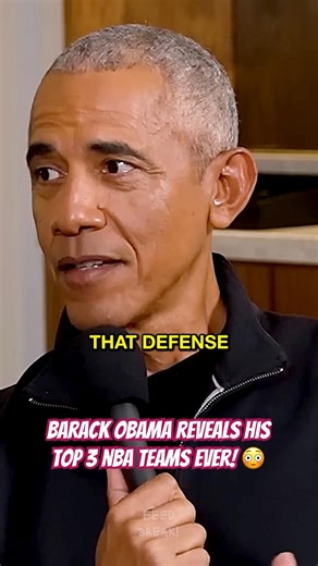 Obama Reveals His Top 3 NBA Teams Ever! 😳🔥