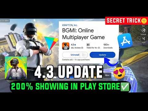 BGMI 4.3 UPDATE KAISE KARE 🔥 BGMI UPDATE NOT SHOWING IN PLAY STORE 🔥 BGMI UPDATE NOT COMING PROBLEM