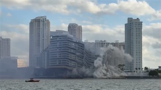 Video shows implosion of Mandarin Oriental Hotel in Miami