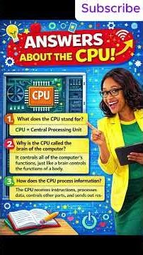 Test your knowledge of computers: CPU and RAM