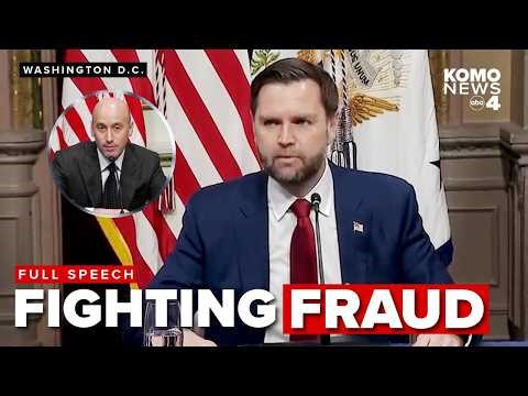 FULL SPEECH: JD Vance presents new fraud task force, unveils head of department