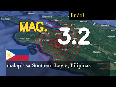 lindol malapit sa Southern Leyte, Pilipinas live updates ngayon : 3.2 magnitude na lindol tumama ma