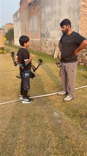 Archery practice with my coach#shorts