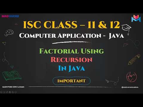 Factorial Using Recursion in Java | Easy Explanation for Beginners 🚀