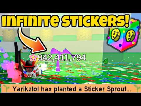 Spawning PRIVATE Sticker Sprouts to Become RICH in Bee Swarm Simulator!