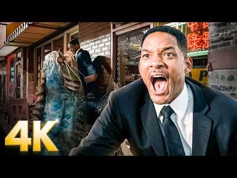 Agent J vs Aliens, His Wildest Battles | Men in Black Trilogy |💥 4K