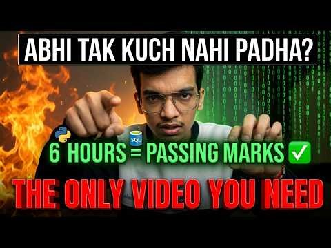 That's IT!😱 6 hours chahiye BASS! The FINAL MAHA MARATHON Class 12 CS 🔥🤫