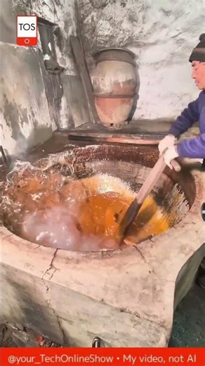 TRADITIONAL sugar boiling craft 🍯🔥⚒️ #shorts #crafts #skills #satisfying #food