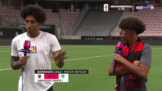 [📺 LIVE] 🇫🇷 #OGCNASSE😮 Dante avec son fils à notre micro !🤩 Quelle image !