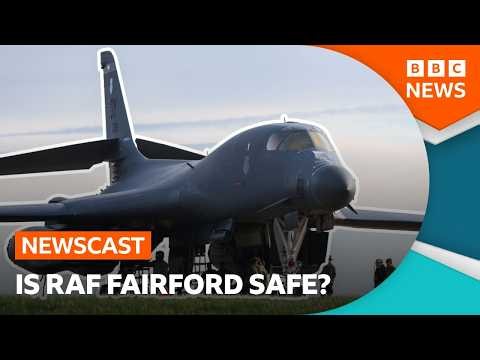 US bombers leave RAF Fairford: What happened after last week's major incident? | BBC Newscast