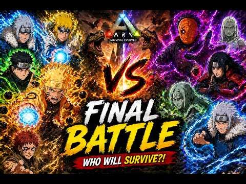 I Started A FINAL BATTLE Between All My Tamed Characters😱 ARK Naruto World: ARK Survival Evolved #12