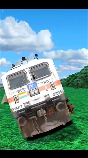Wap 7 engine or tracks khatm line cross accident #trainvlogger #viralgame #trendingshorts #ytshorts