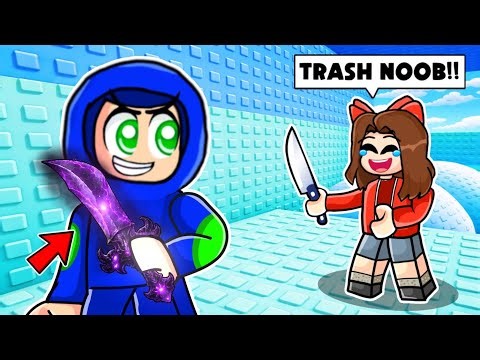 I Pretended To Be a NOOB and then Destroyed Ekta In ROBLOX!!