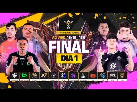 COMPLETO - FREE FIRE AO VIVO: FFWS BRASIL SPLIT 2 - GRANDE FINAL | DIA 1