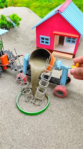 diy mini tractor construction machine video | tractor wala video | #shorts #youtubeshorts