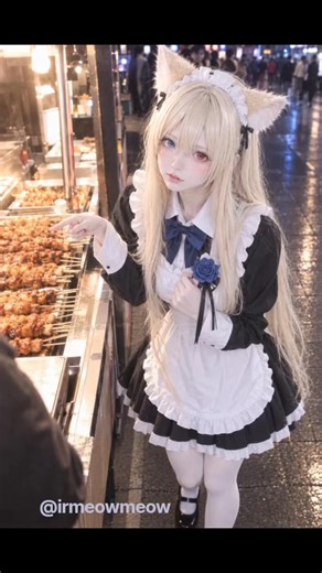 Girls' Frontline G41 cosplay fox maid Hand Kiss 소녀전선 G41 댕댕이 여우 메이드 애교 & 손키스 『ドールズフロントライン』G41（フェイリン）