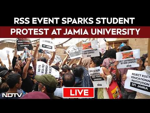 Jamia University Protests LIVE | Protests Over RSS Event In Jamia LIVE | AISA Protests Against RSS
