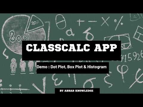ClassCalc App 📱 | Create Box Plot & Dot Plot in Seconds 😎🔥 | Free Tool for Students & Math Lovers