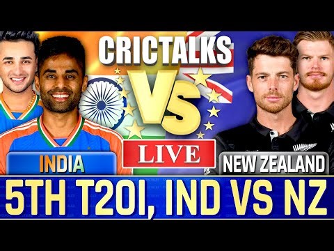 🔴 IND vs NZ, 5th T20I, Cricket Live Match Today, Live Cricket Scores, Commentary Last 10 Overs