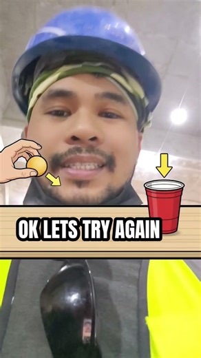 Construction Break: Pong Edition 🎯 #youtubeshorts #pingpongball #shorts #games #gameplay