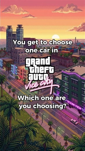 The Vice City Car Showdown: Which One Will You Choose? #gta #vicecity #shorts