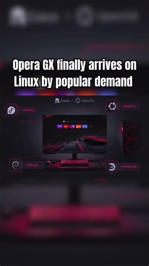 Opera GX finally arrives on Linux by popular demand #prebuilt #pc #technews #pc #gaming #operagx