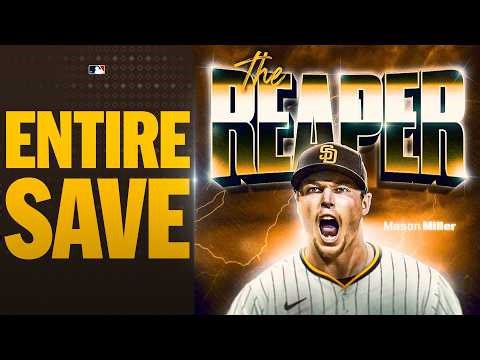 Mason Miller ESCAPES TROUBLE for the save! (Full, uncut inning) | MLB Highlights