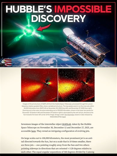 Hubble's Discovery: The Enigma of 3I/ATLAS Geometry