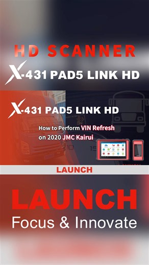 How to Perform a VIN Refresh on a 2020 JMC Kairui | Step-by-Step with LAUNCH #shorts #launch