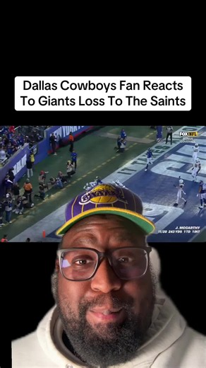 Dallas Cowboys Fan Reacts To Giants Loss To The Saints #DallasCowboys #wedemboyz #newyorkgiants #jjmccarthy